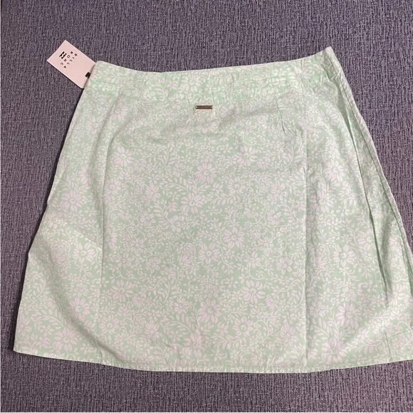 Billabong Light Green Floral Mini Skirt size 25 NWT - Picture 5 of 9